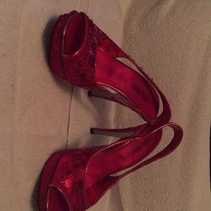 Charles by Charles David Red Sequin Pumps